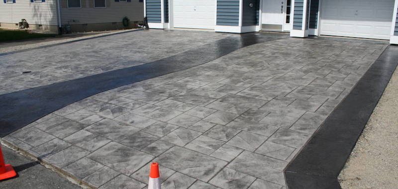 Lanoka stamped concrete driveway