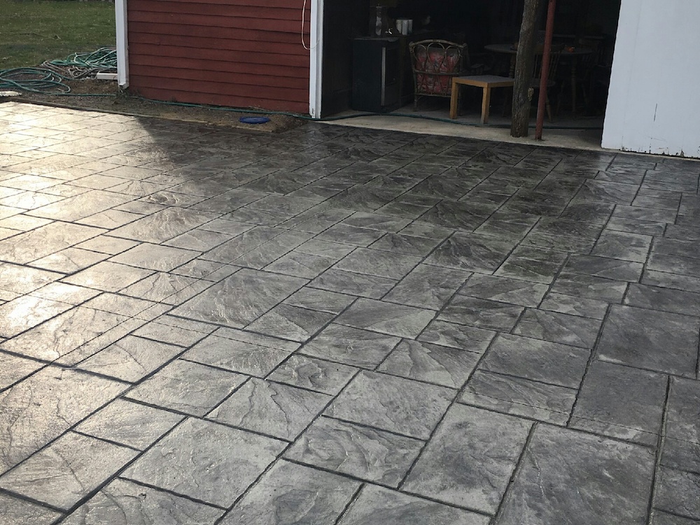 stamped concrete driveway Cream Ridge NJ