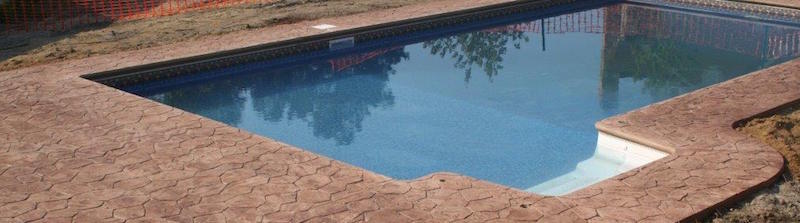 stamped concrete pool patio in Barnegate, NJ