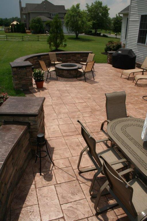 Stamped Concrete Entertainment Area