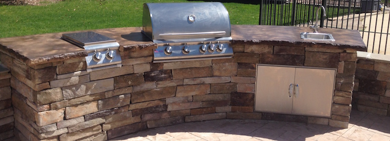 concrete countertops for outdoor kitchens