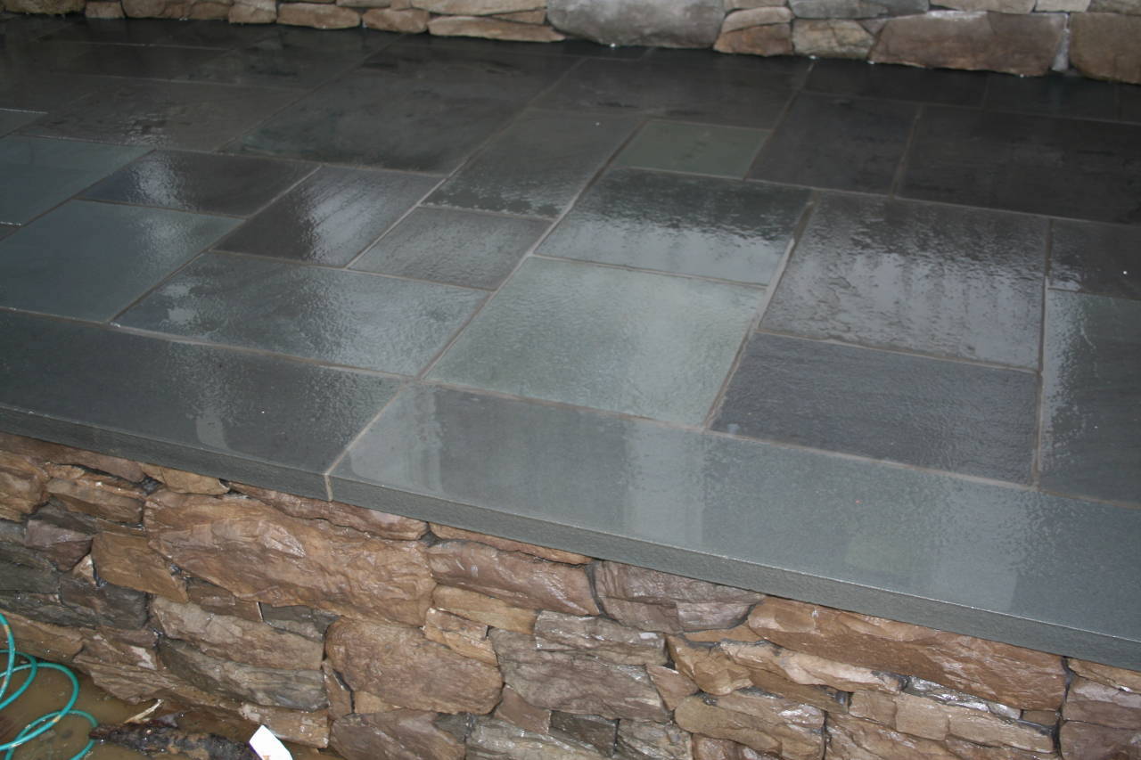 Blue Stone Step Wall New Jersey