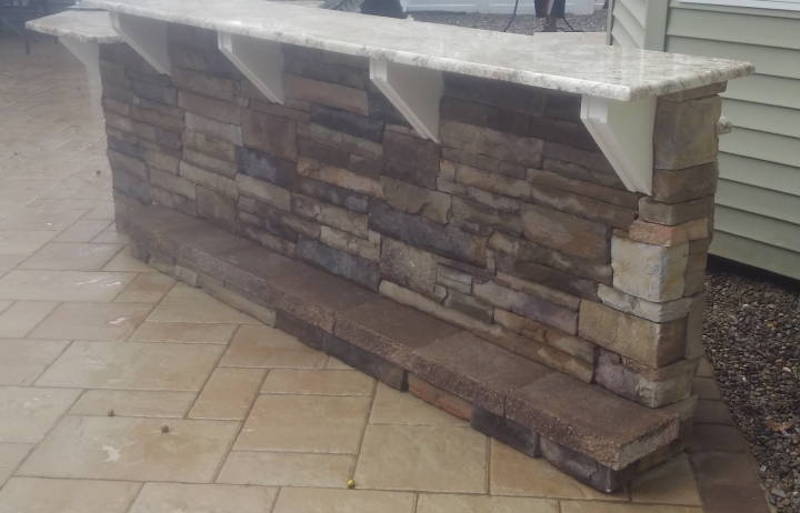 Outdoor Stone Kitchen Counter