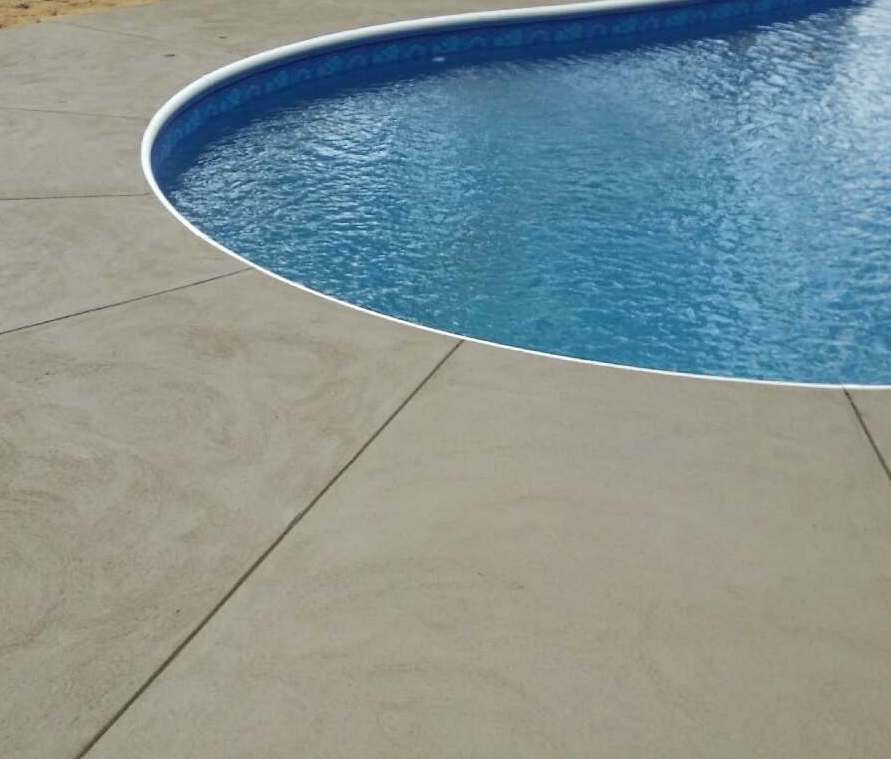 Finished Concrete Pool Patio Wall NJ