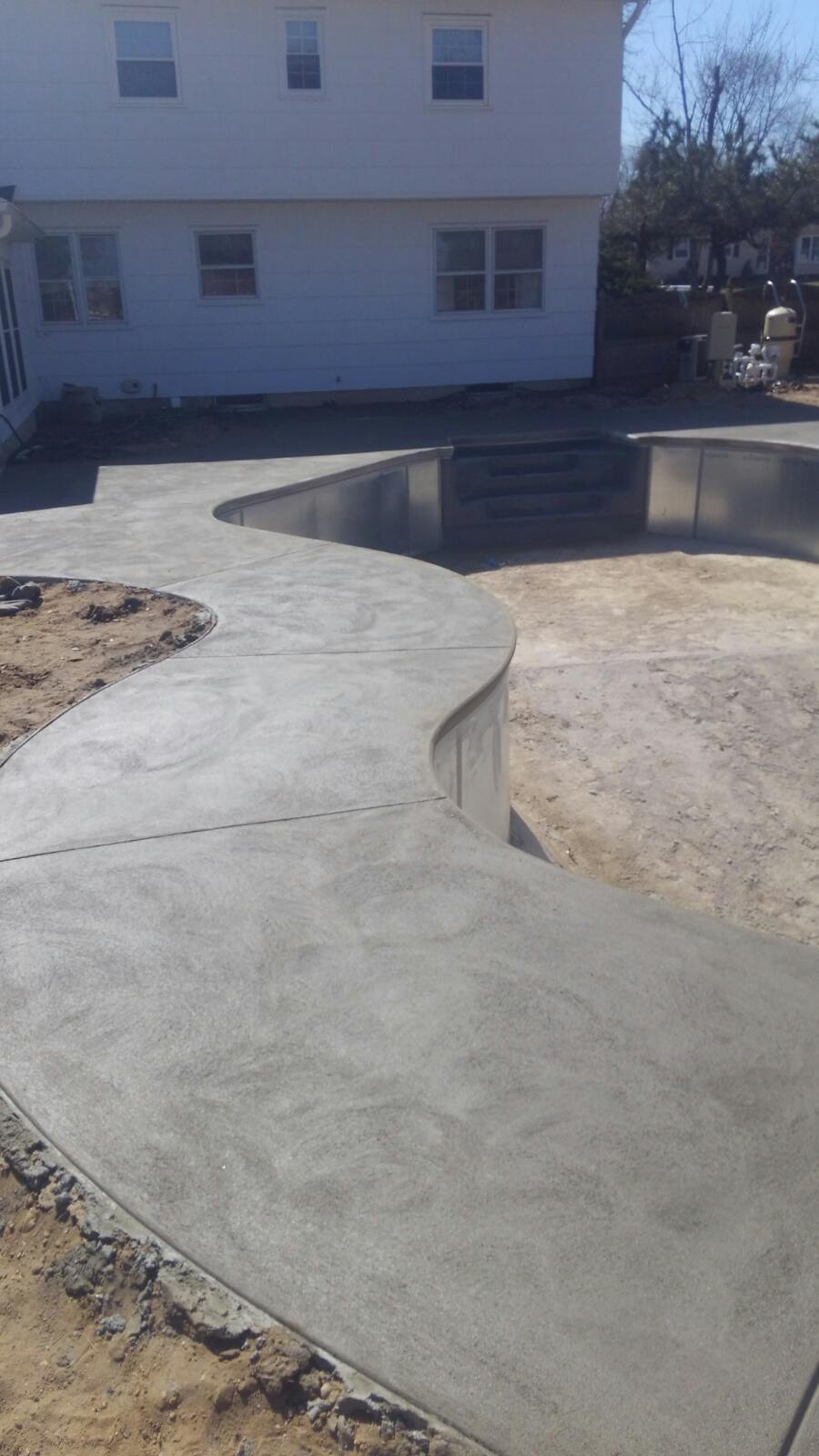 Concrete Pool in Brick NJ Installation Picture