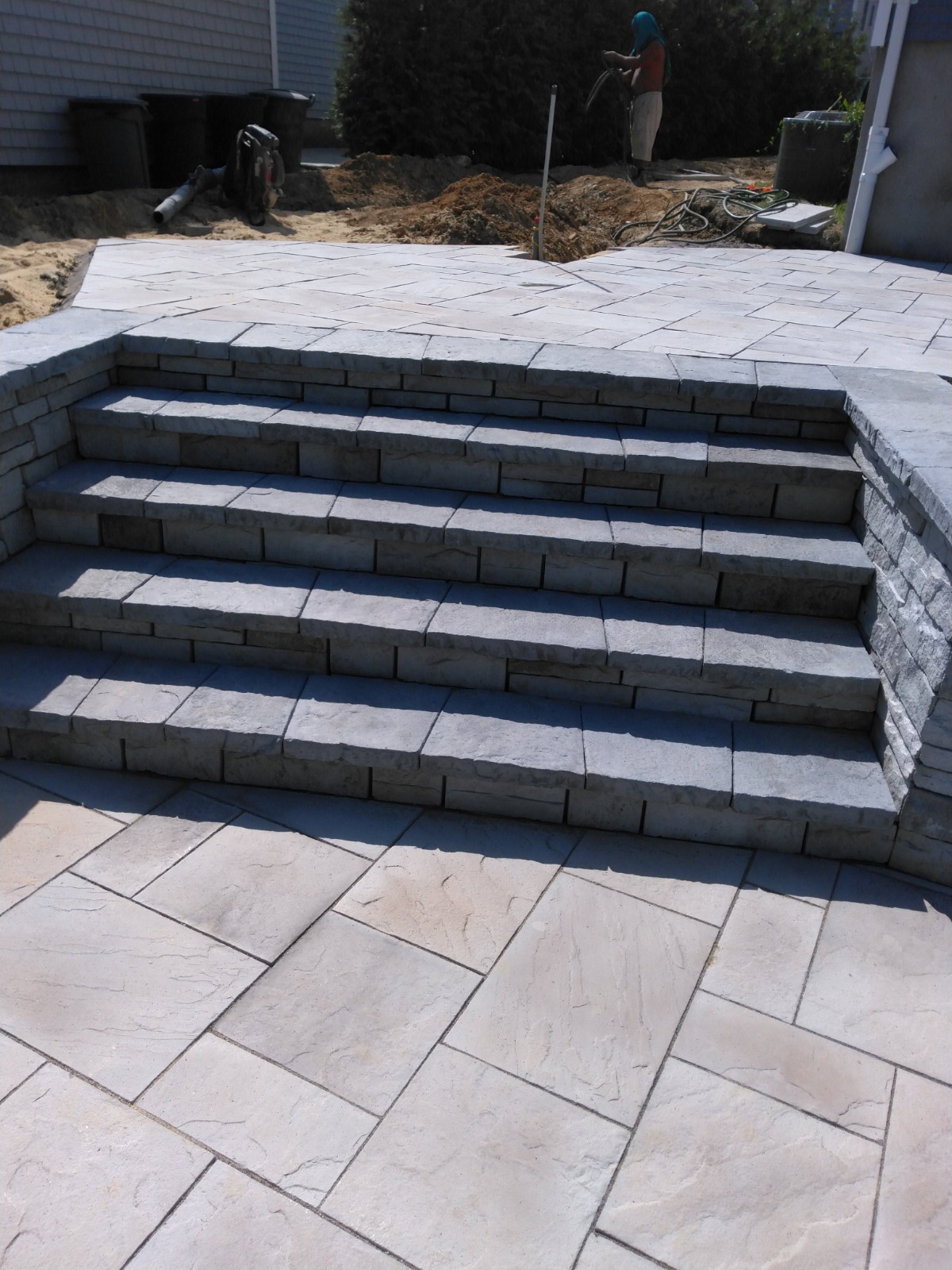 Stone Paver Stairs