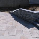 Stone Retaining Wall and Stairs