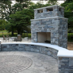 Outdoor fireplace