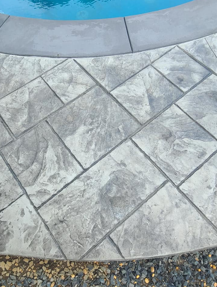 Concrete pool patio sea girt nj